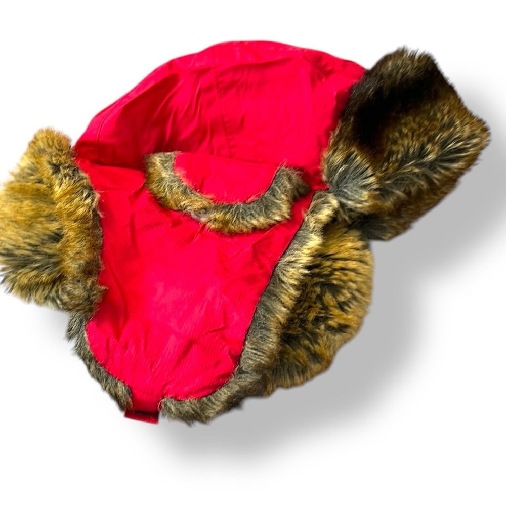 Lands End Kids Ushanka Faux Fur Hat sm/med